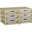 Gratstack 2 Column Unit With 6 Shallow Trays