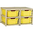 Gratstack 2 Column Unit With 4 Deep Trays