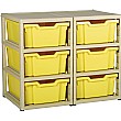 Gratstack 2 Column Unit With 6 Deep Trays