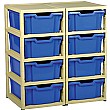 Gratstack 2 Column Unit With 8 Deep Trays