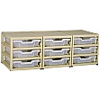 Gratstack 3 Column Unit With 9 Shallow Trays