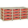 Gratstack 3 Column Unit With 12 Shallow Trays
