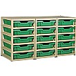 Gratstack 3 Column Unit With 15 Shallow Trays