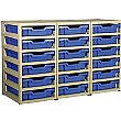 Gratstack 3 Column Unit With 18 Shallow Trays