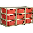 Gratstack 3 Column Unit With 9 Deep Trays