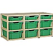Gratstack 3 Column Unit With 3 Shallow and 6 Deep Trays