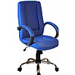 Comfort Chrome Fabric Manager Chairs