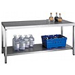 HD SS Bench With Shelf