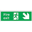 Fire Exit Right Diagonal Down Arrow