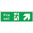 Fire Exit Up Right Diagonal Arrow