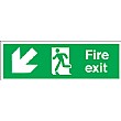 Fire Exit Down Left Diagonal Arrow