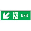 Exit Diagonal Left Down Arrow