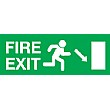 Fire Exit Diagonal Right Arrow