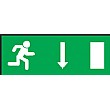 Fire Exit Down Arrow Running Right
