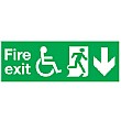 Refuge Signs Down Arrow