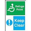 Refuge Signs Keep Clear