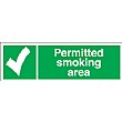 Permitted Smoking Area Sign
