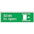 Slide To Open (Right) Sign