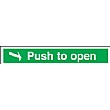 Right Arrow Push To Open Sign