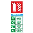 Dry Powder Fire Extinguisher Sign
