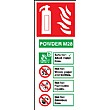 Powder M28 Fire Extinguisher Sign