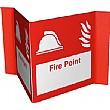 Fire Point Projection Fire Sign