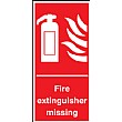Fire Extinguisher Missing Sign