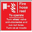Fire Hose Reel Sign