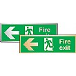 Fire Exit Left Arrow Sign