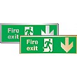 Fire Exit Down Arrow