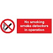 No Smoking Sign - Detectors In Operation