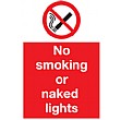No Smoking Or Naked Lights Sign