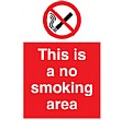 This Is A No Smoking Area Sign