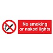 No Smoking Or Naked Lights Sign