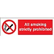 All Smoking Strictly Prohibited Sign