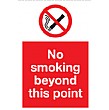 No Smoking Beyond This Point Sign