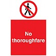 No Throughfare Sign