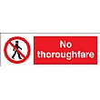 No Throughfare Sign