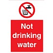 Not Drinking Water Sign