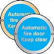 Automatic Fire Door Keep Clear Sign