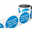 Automatic Fire Door Keep Clear Labels