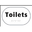Braille Toilets Sign