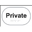 Braille Private Sign