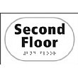 Braille Second Floor Sign