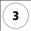 Braille '3' Symbol
