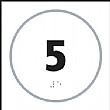 Braille '5' Symbol