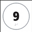 Braille '9' Symbol