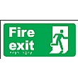Braille Fire Exit Sign