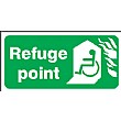 Braille Refuge Point Sign