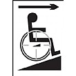 Braille Wheelchair Right Sign